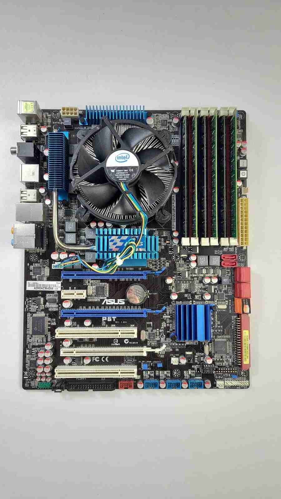 ASUS P6T LGA 1366 Socket DDR3 Motherboard – With RAM And CPU – Untested