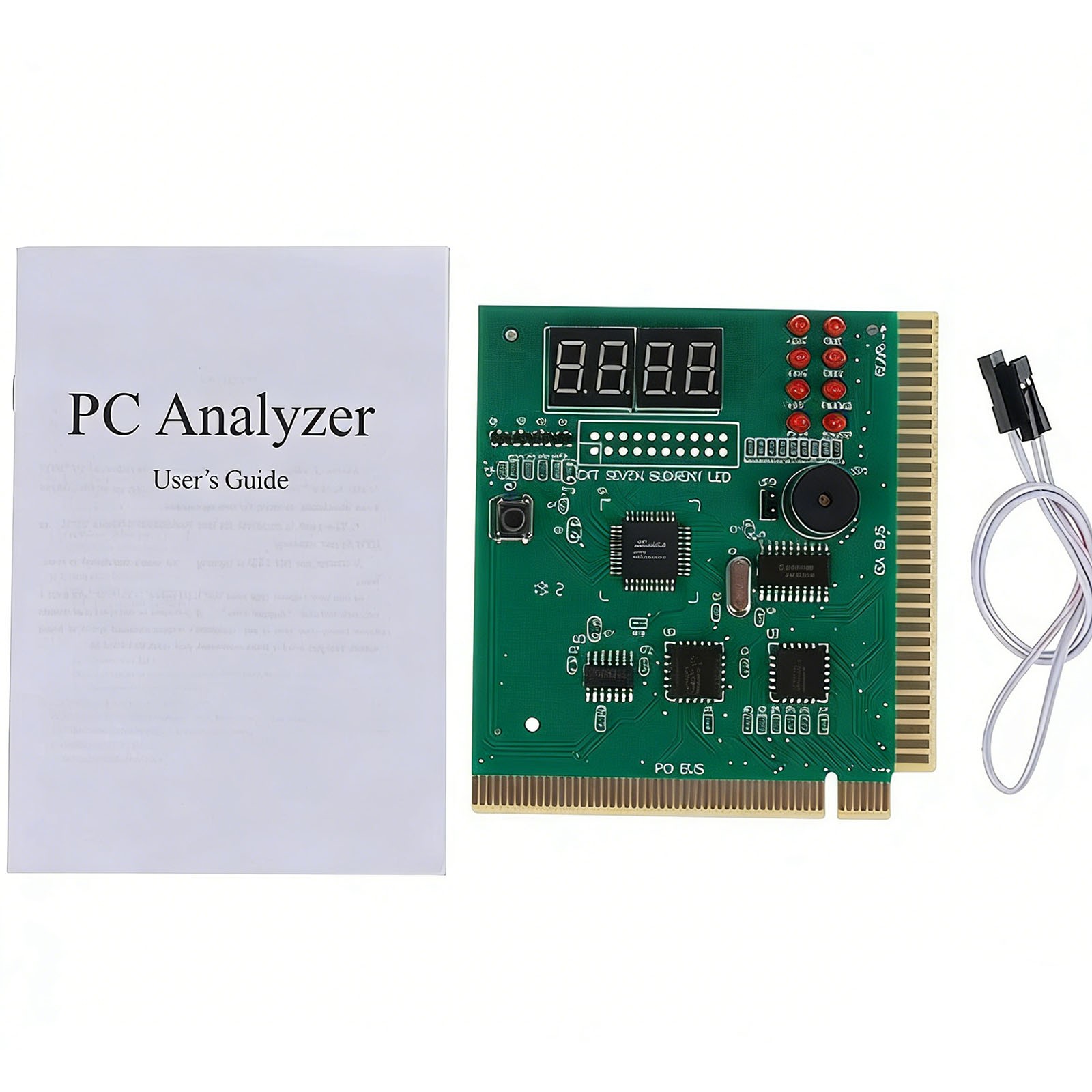 PC Motherboard Analysis Diagnostic Card 4-Digit LED PCI/ISA POST Code Analyzer