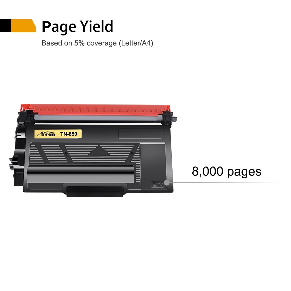 3Pack New Compatible with Brother TN850 Toner TN-850 MFC-L5850DW L5700DW Printer