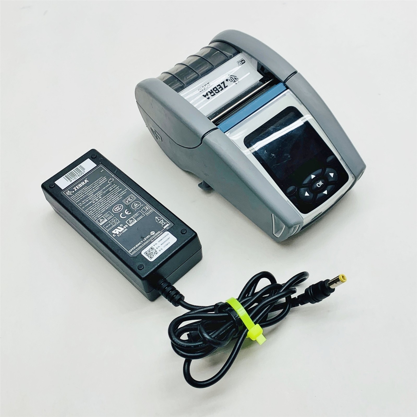 Zebra ZQ610 Wireless Portable Barcode Printer ZQ61-HUWA000-00 (No Battery) w/PSU