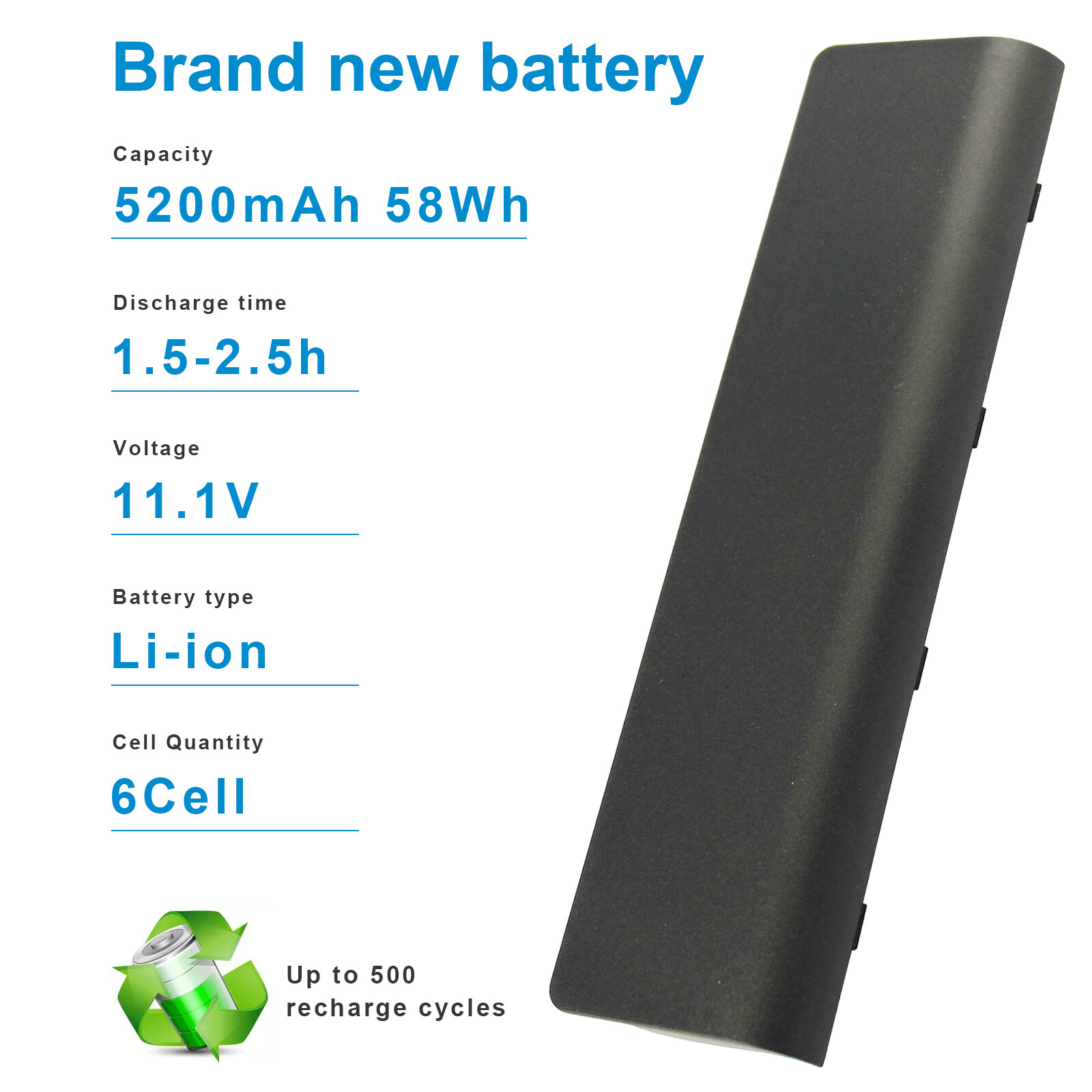 Battery for HP Pavilion G4, G6, G7 Compaq Presario CQ42 CQ56 CQ57 dm4 dv7 series