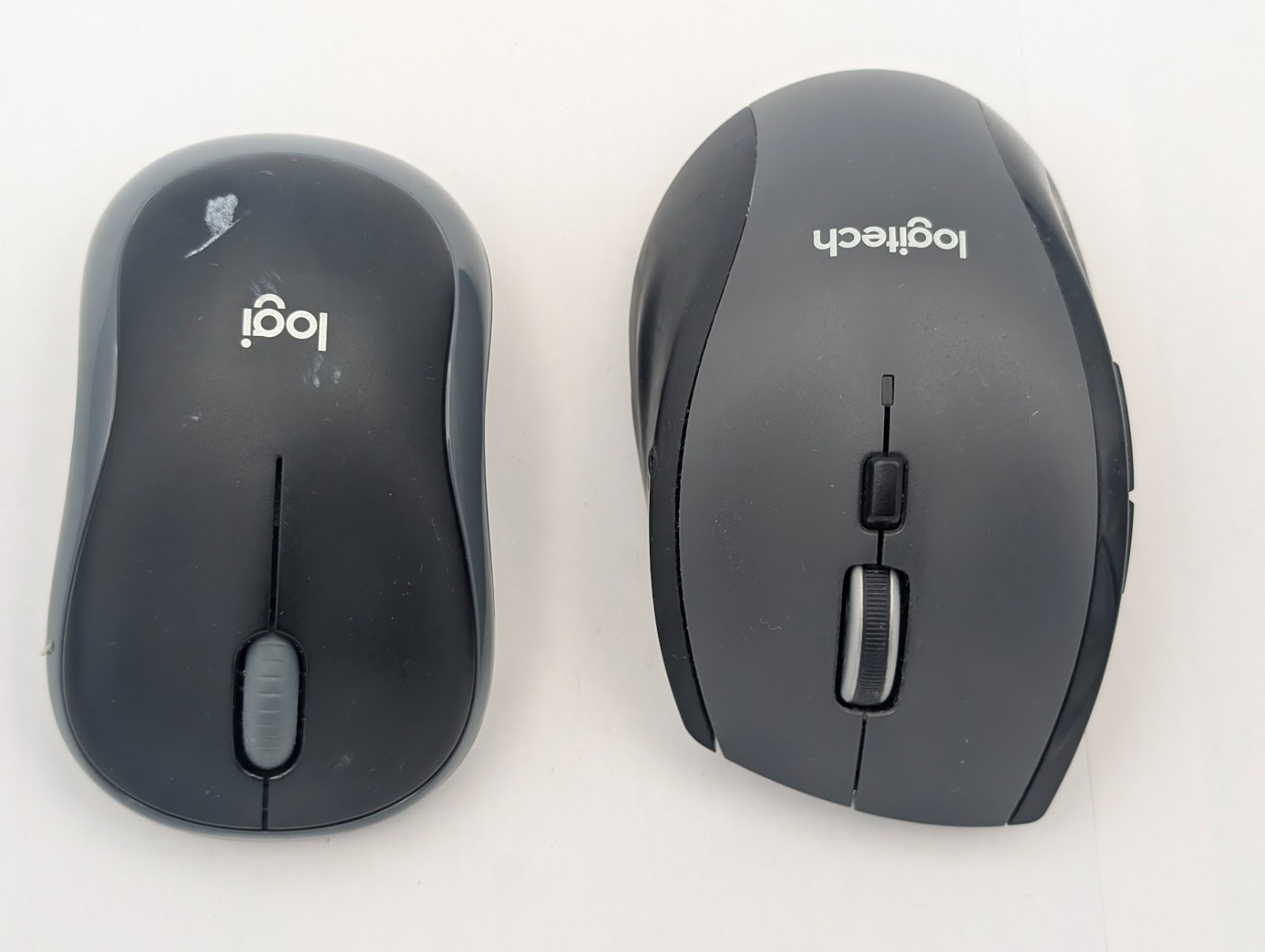 TWO Logitech M185 & M705 Wireless Mouse PACK – NO USB RECEIVER – WORKS