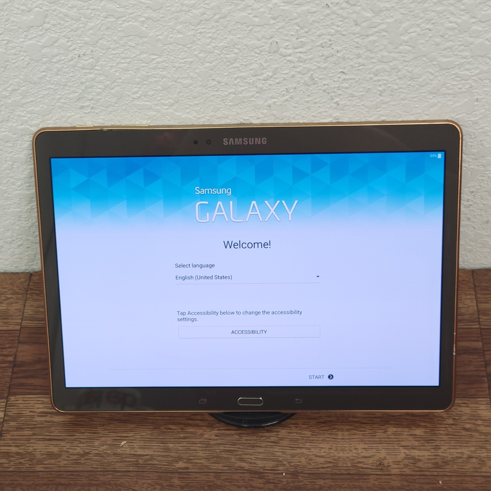 Samsung Galaxy Tab S SM-T800 10.5″ 16GB WiFi Tablet Titanium Bronze Tested Works