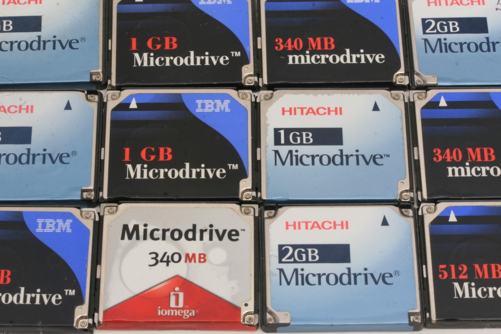 Assorted Brands IBM HITACHI Microdrive Memory Hard Disk 1GB 2GB 340MB 512MB