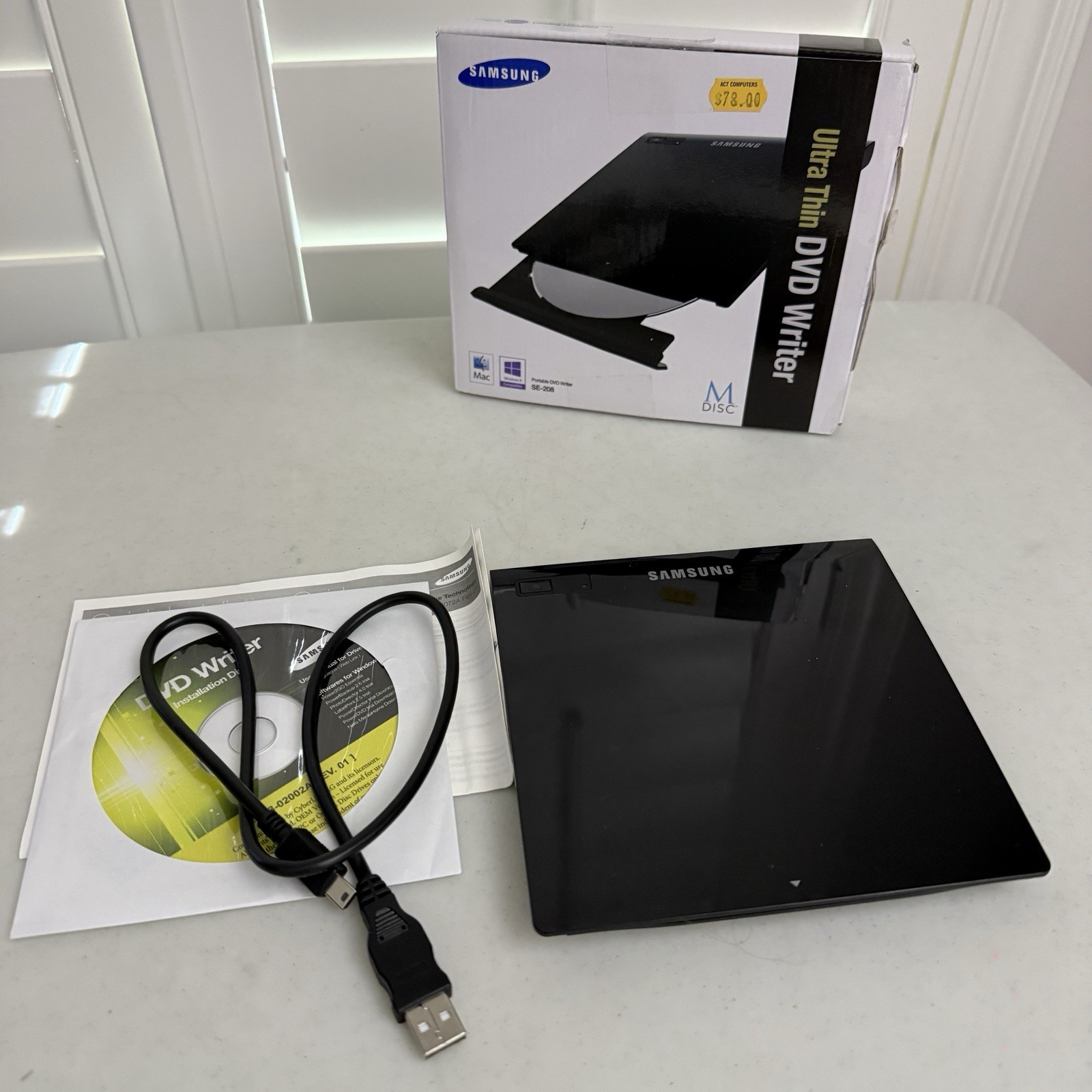 ⭐Samsung SE-208 usb Ultra Thin Portable Dvd