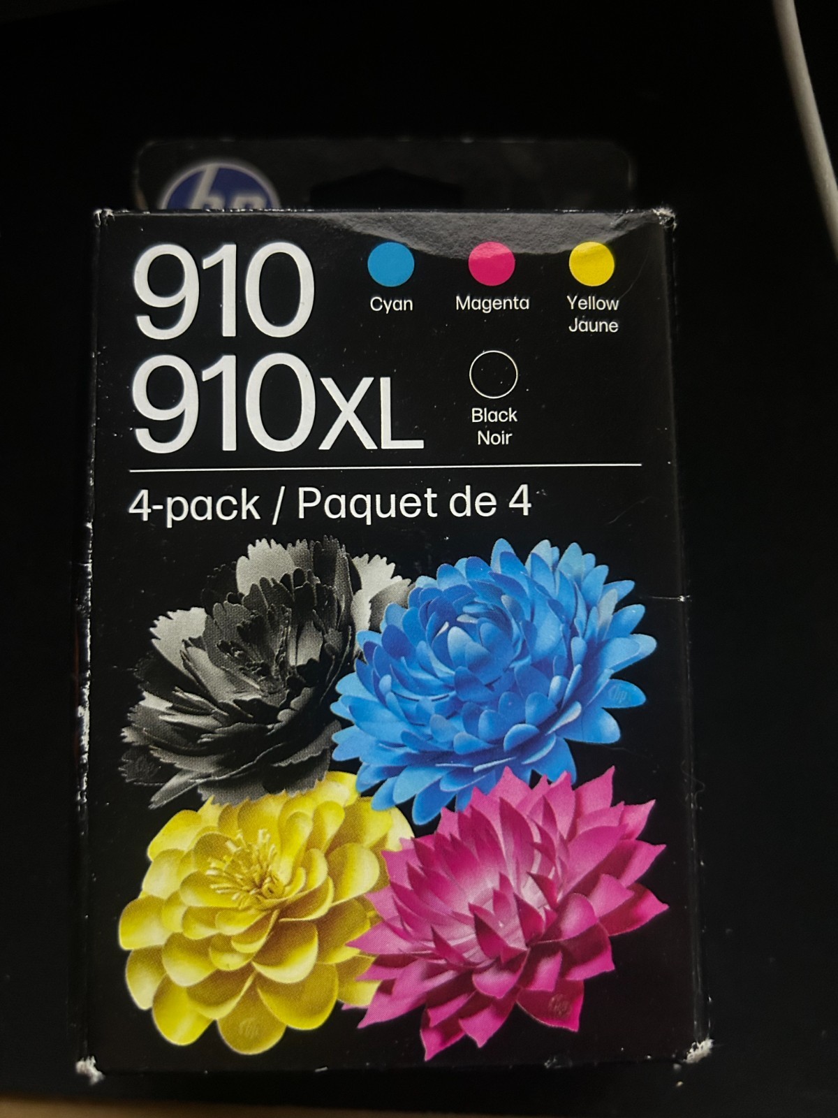 4 PACK HP GENUINE 910XL BLACK & 910 CMY COLOR INK BRAND NEW EXP 2028