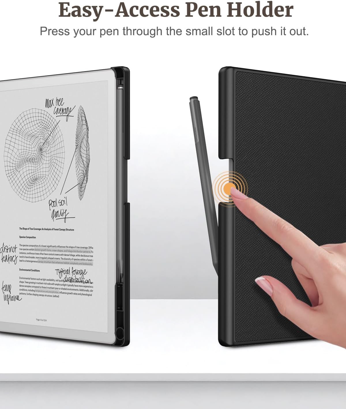 Slim Case for 10.3″ Remarkable Paper Pure 2026 Lightweight Hard Back Shell Cover