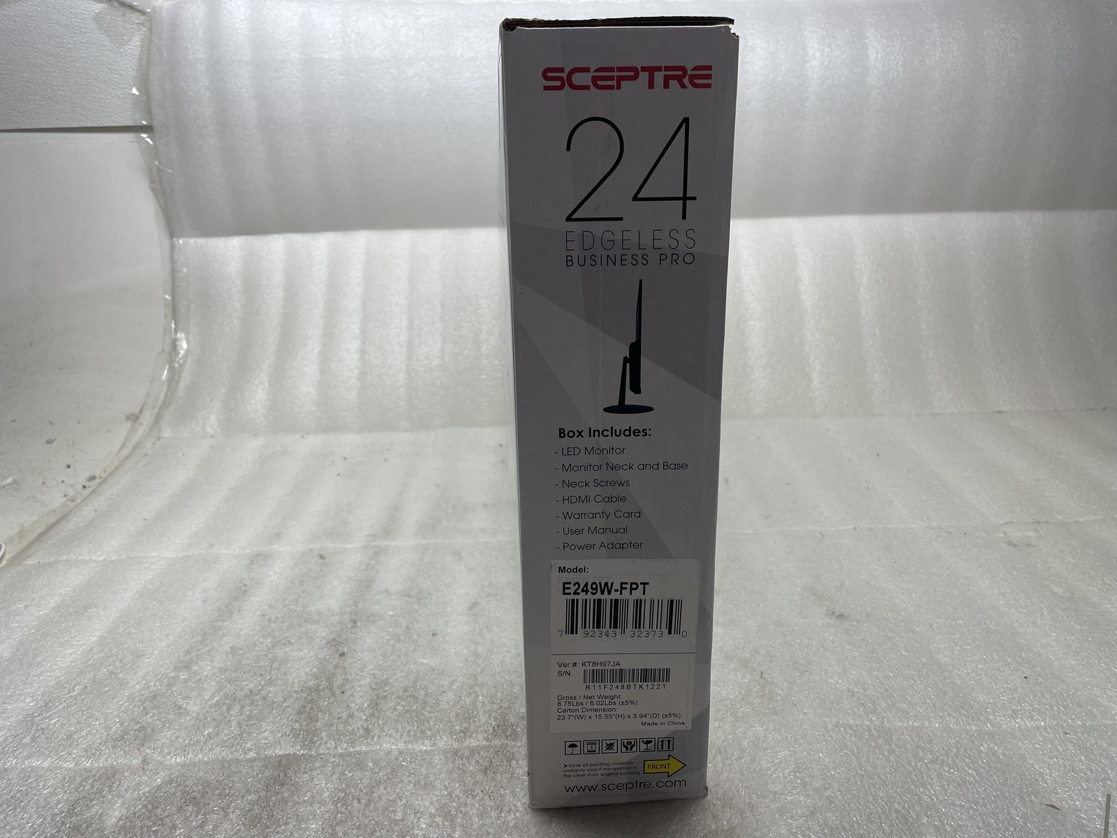 New Open Box Sceptre E249W-FPT 24″ IPS 75Hz LED Monitor – Black