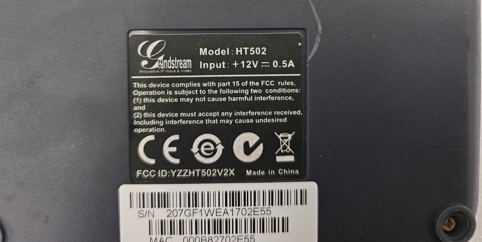 GRANDSTREAM HT502 961-00006-20A007 ANALOG TELEPHONE ADAPTER (FAST SHIPPING)