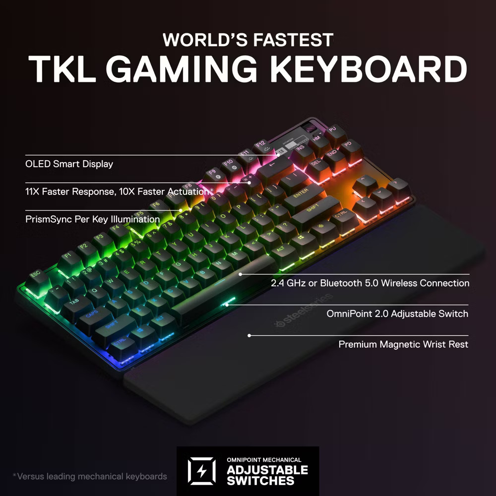 SteelSeries APEX Pro TKL Wireless Keyboard