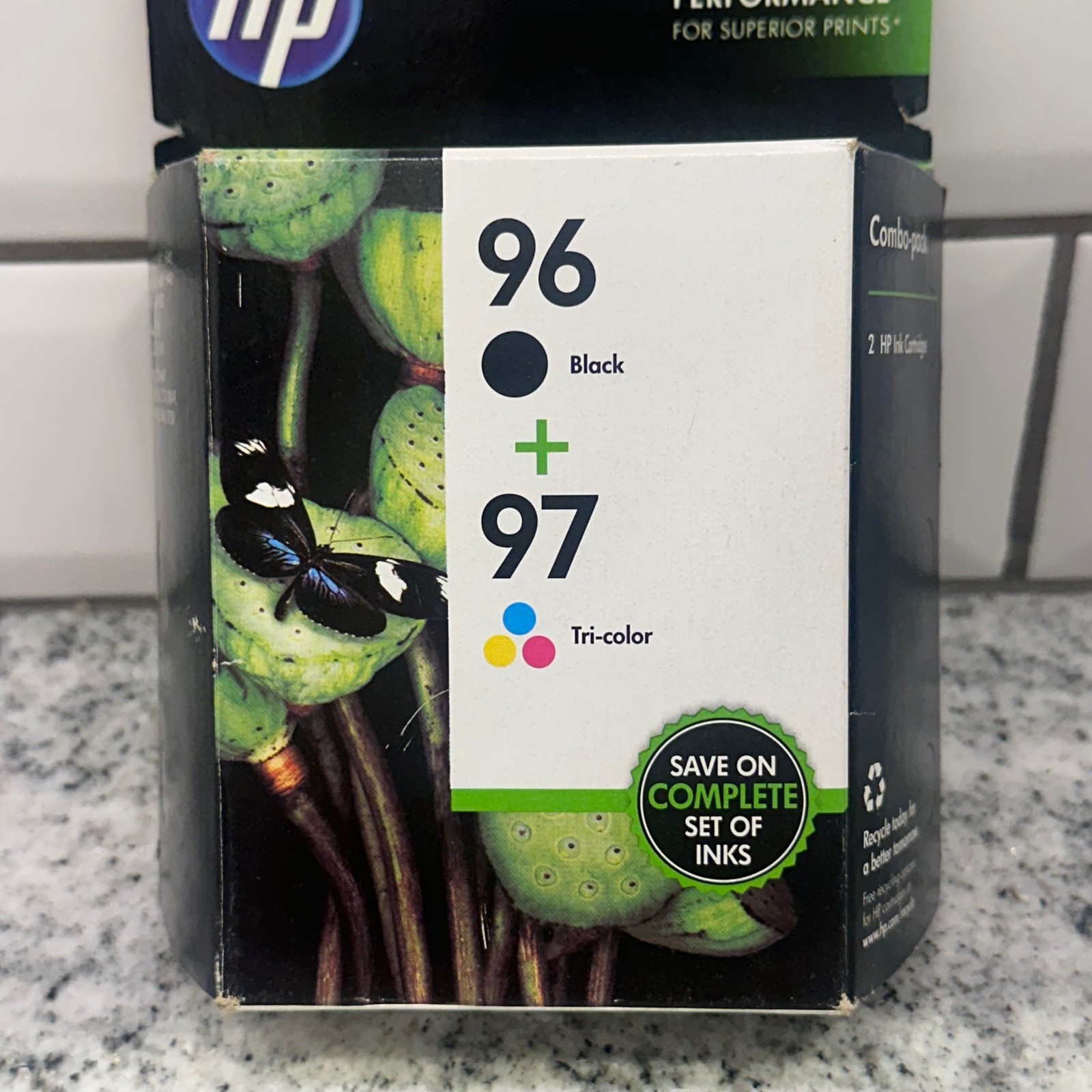 HP Unisex OS 96 97 Ink Cartridge Combo Pack Black Tri-color C9353FN Sealed 2015