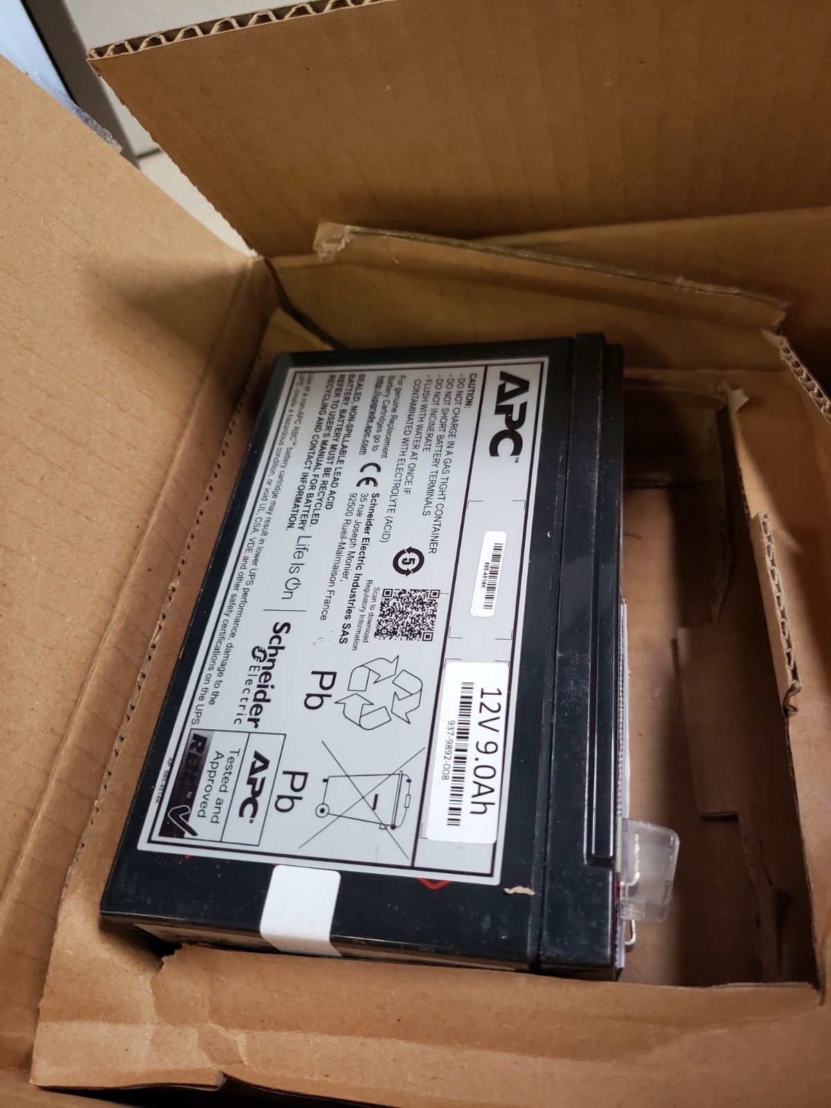APC RBC17 Replacement Battery Cartridge Genuine APC Back UPS Series