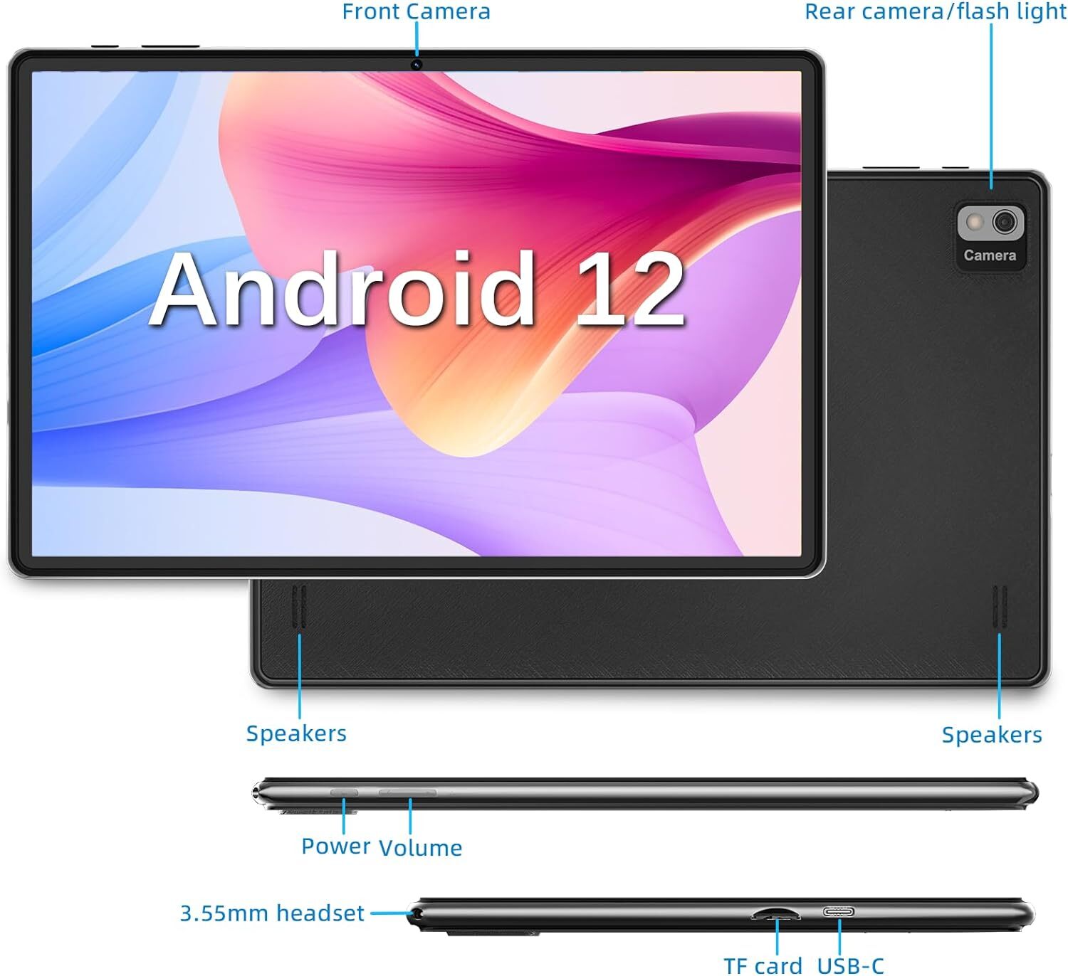 SGIN 1 10″ FHD Tablet Android 13 Octa-Core – 4GB RAM 128GB ROM WiFi Display Tab