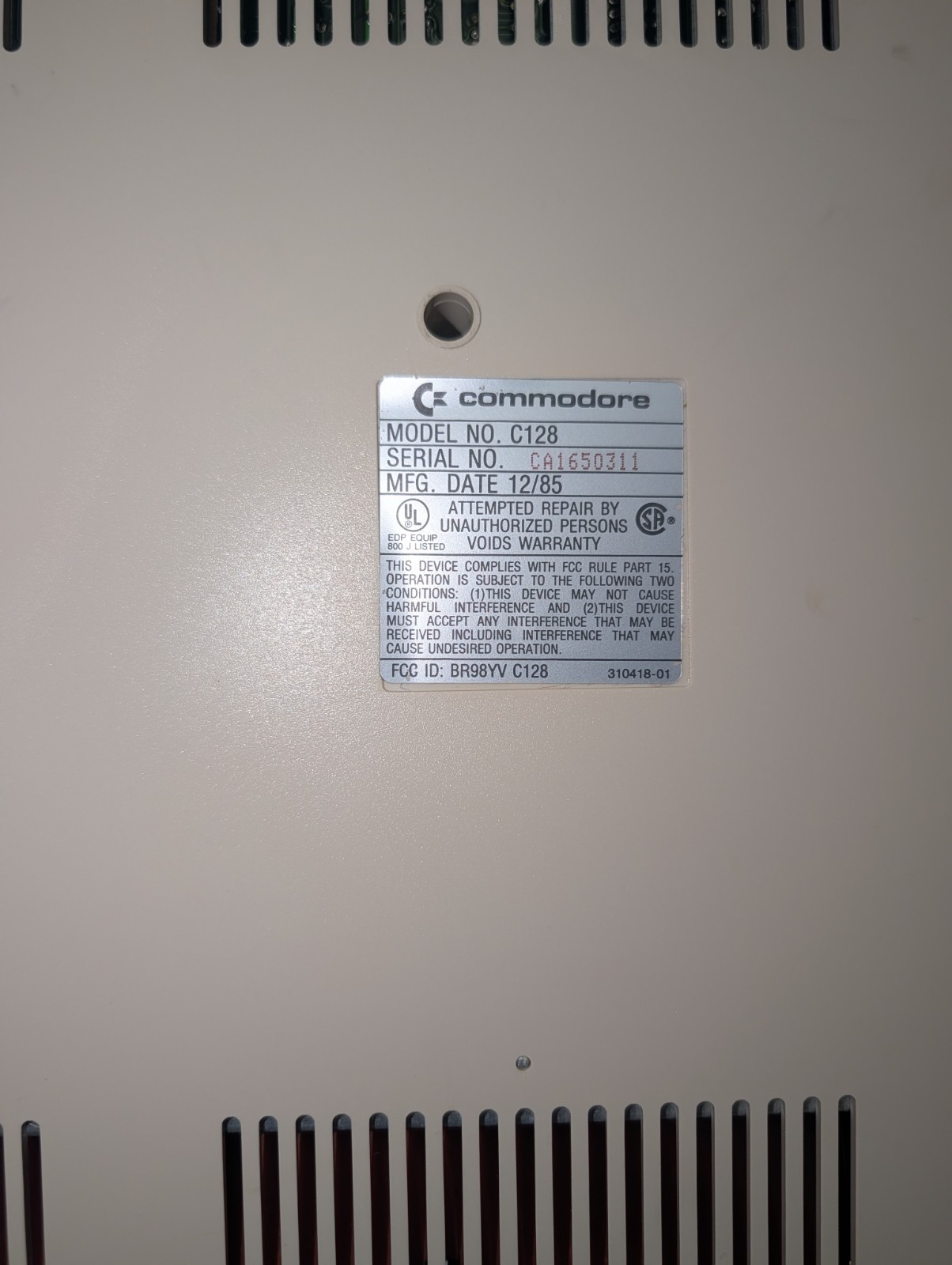 Commodore 128, 1541 Disk Drive, Power Supply, A/V cables, Power cord – tested