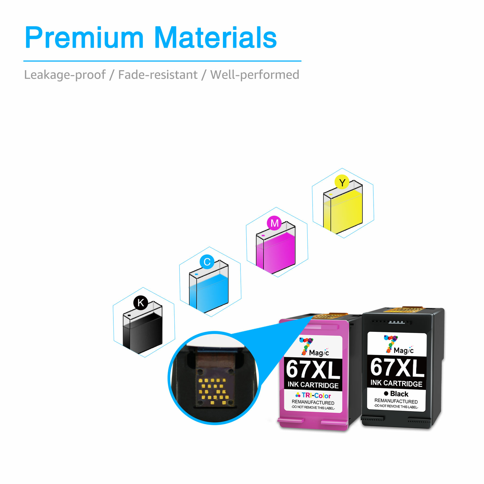 67XXL Ink Cartridges For HP ENVY Pro 6452 6455 6458 Deskjet 4140 4155 4158 lot