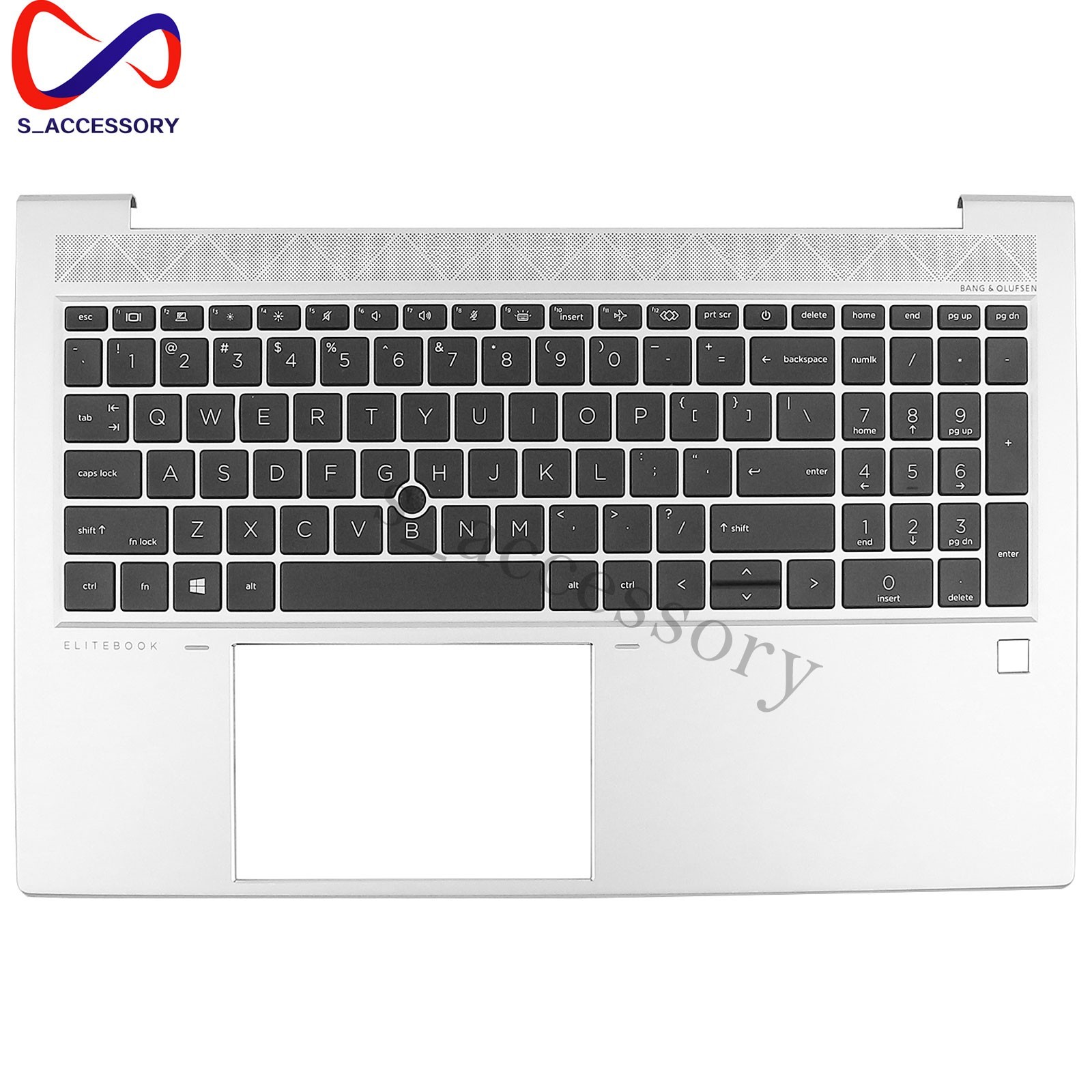 New HP EliteBook 850 G8 855 850 G7 15.6″ Palmrest Keyboard Backlit Silver US