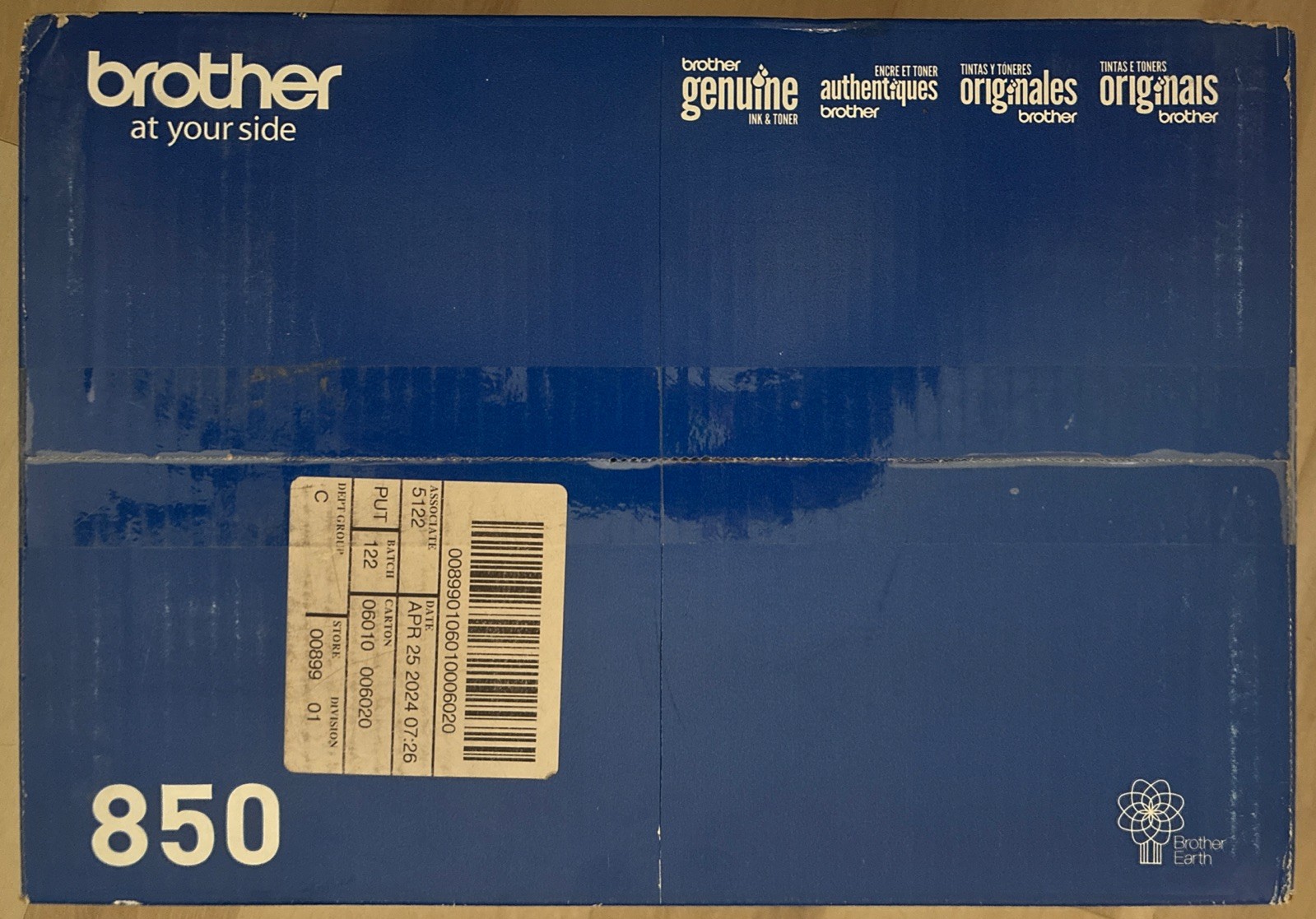 Genuine OEM Brother TN850 Black High Yield Toner Cartridge-Sealed Box NEW