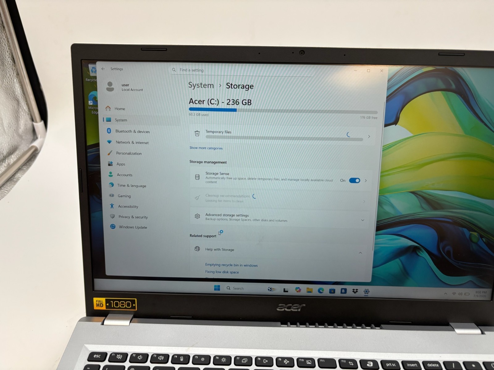 Acer Aspire Go 15 L AG15-21PT 15.6″ 256 GB SSD 8 GB RAM Ryzen 3 7320U