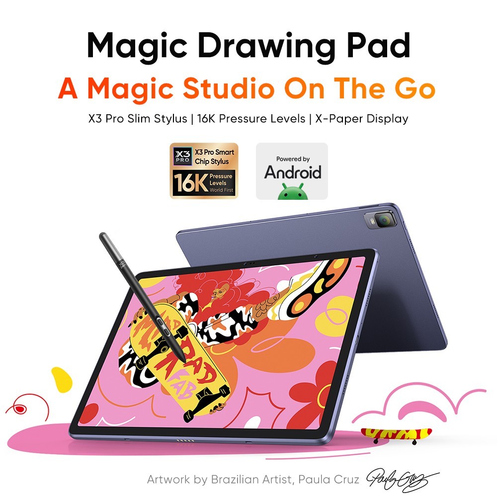 XPPen Magic Drawing Pad Bluetooth 12.2” 256GB ROM Android 12 Refurbished