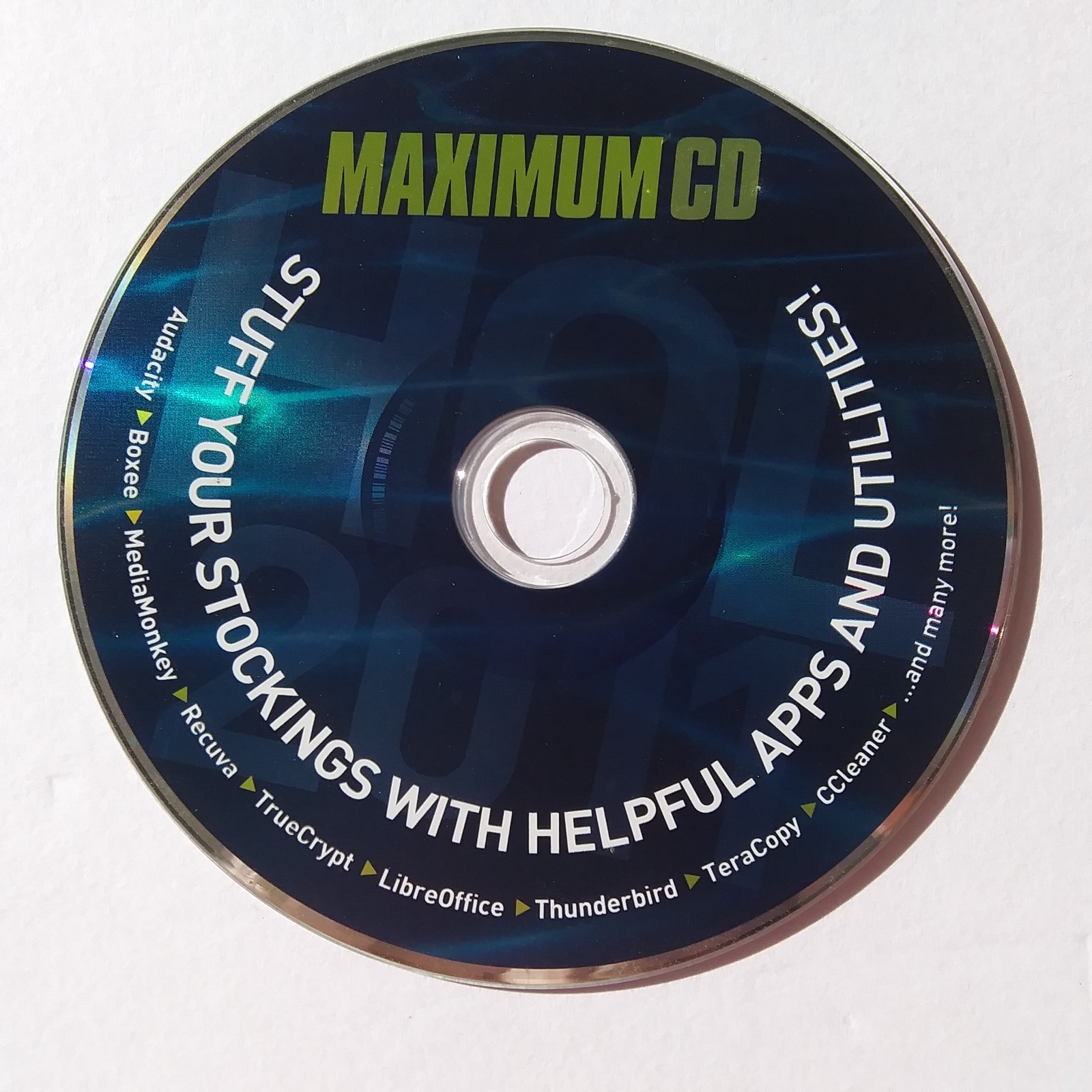 Maximum CD PC Software Utilities Audacity LibreOffice CCleaner Thunderbird CD