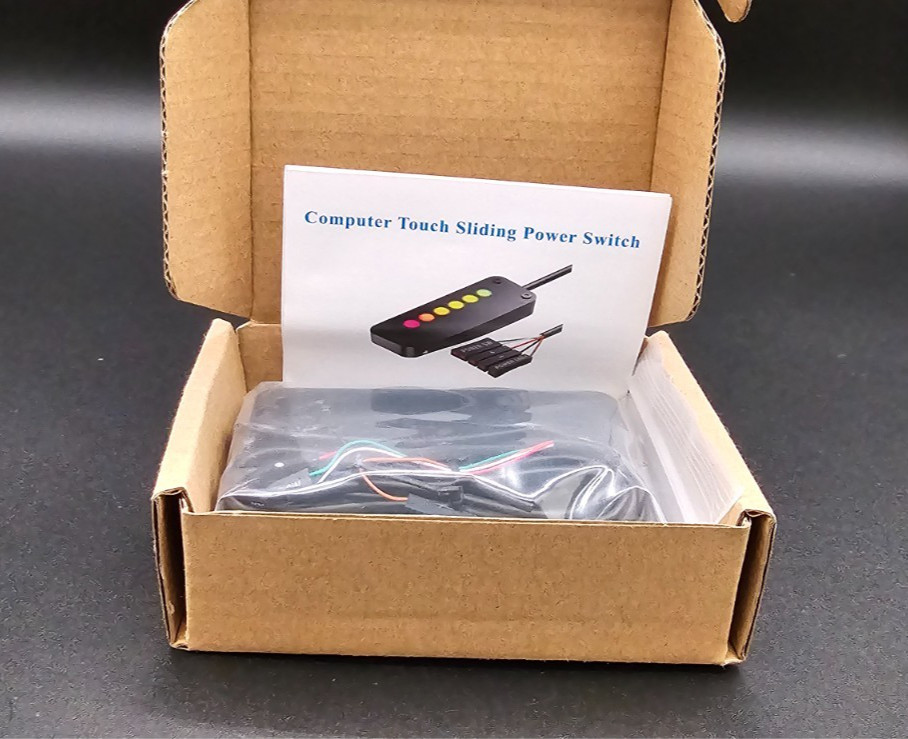 Computer Touch Slide Power Switch External PC Case Button Control Kit New