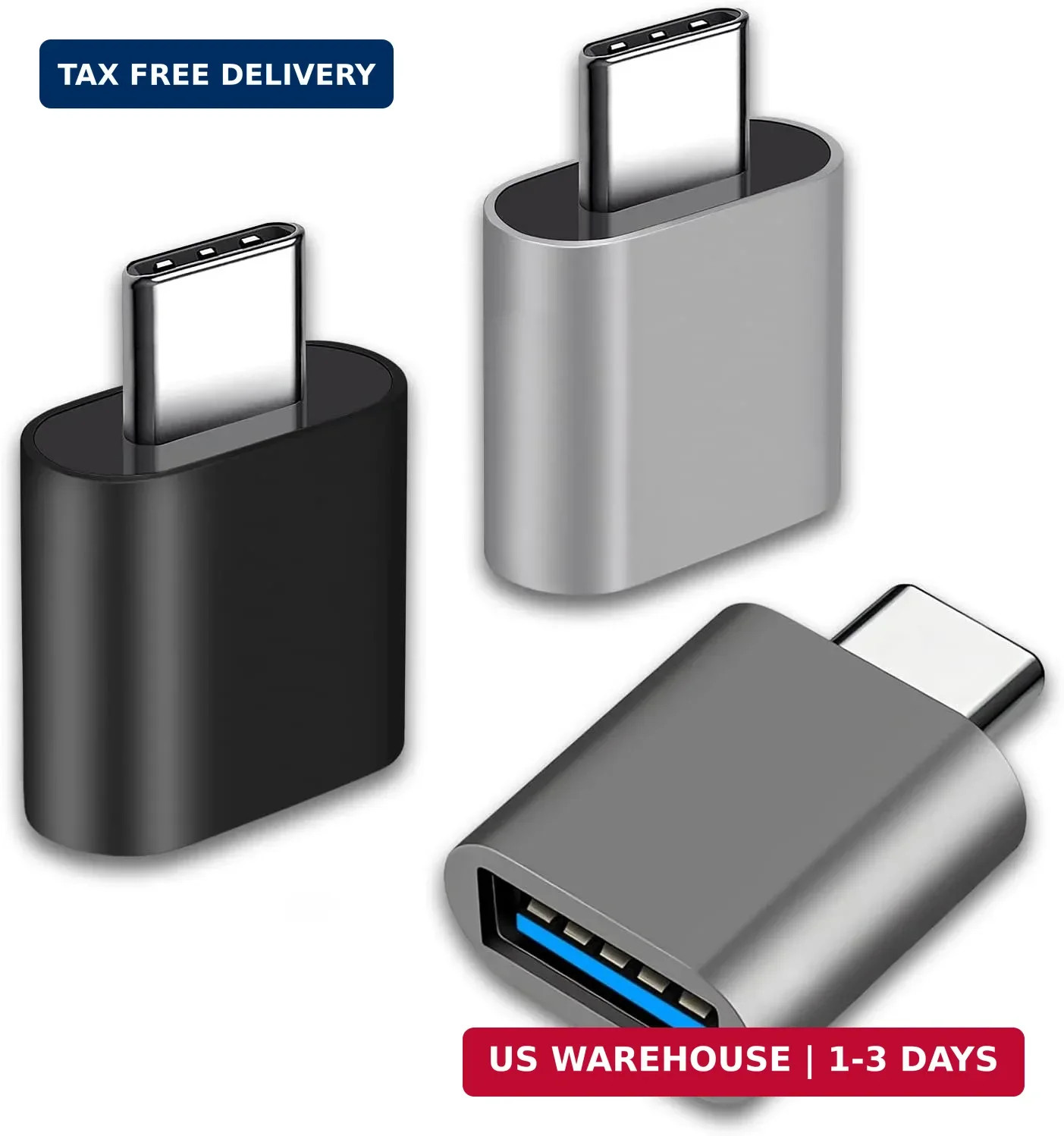 USB C to USB Adapter, Type C Thunderbolt 4 OTG Converter, USB C Male to USB 3.0