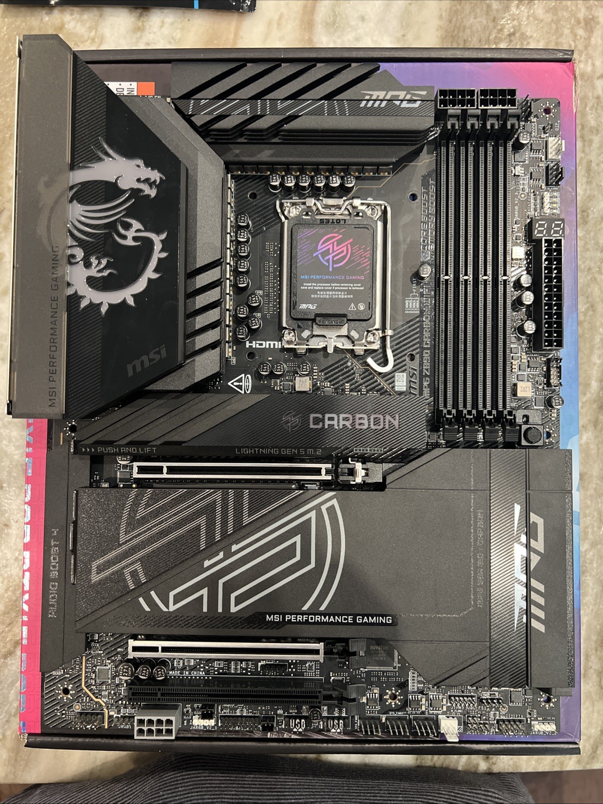 MSI MPG Z890 Carbon WiFi LGA 1851 Used
