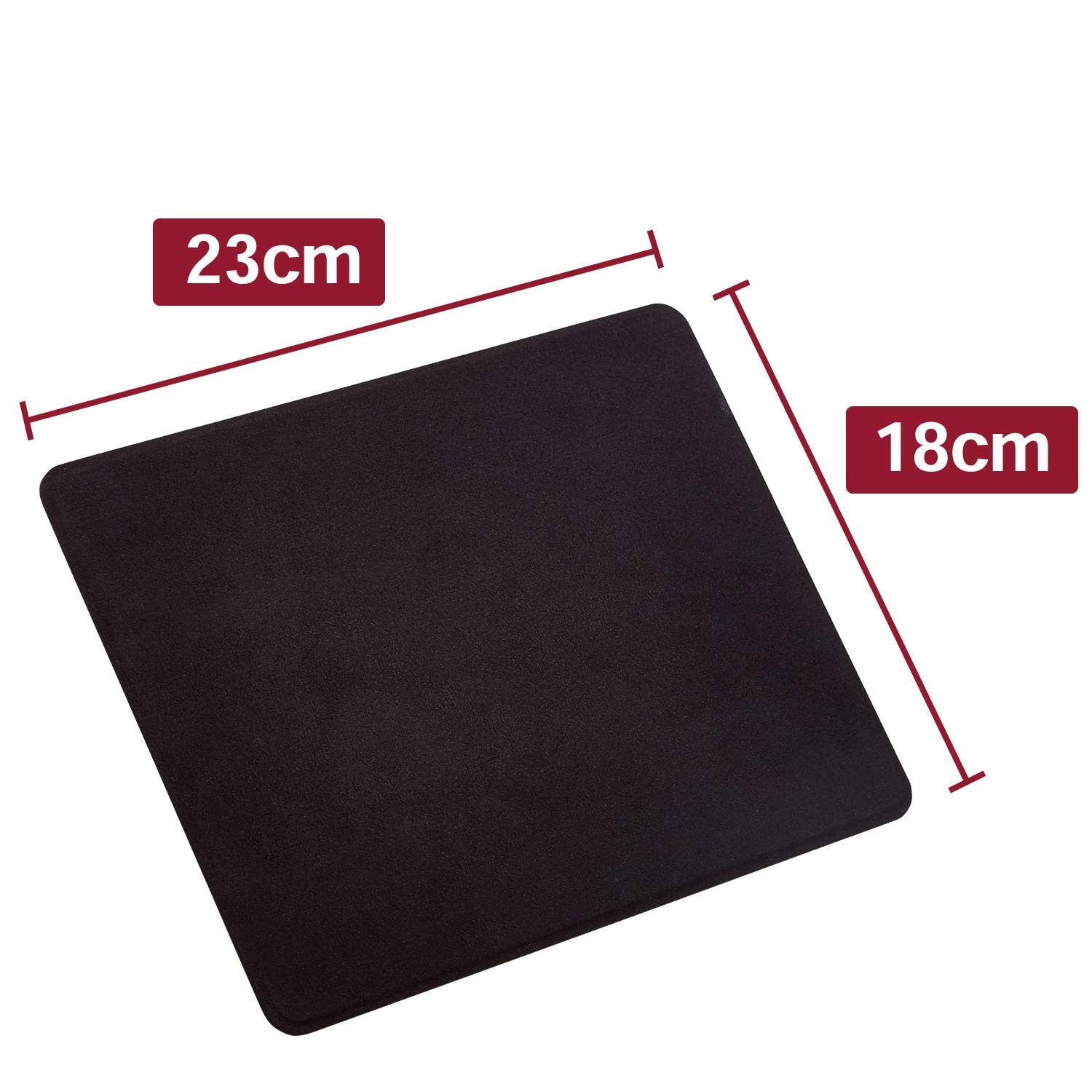 ELECOM Mouse Pad, Fabric Texture, Faux Suede, Black, MP-TSBK
