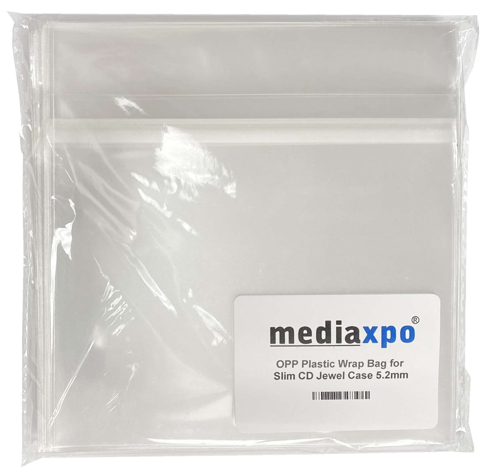 400 OPP Plastic Wrap Bag for Slim CD Jewel Case 5.2mm ** 1-3 DAY