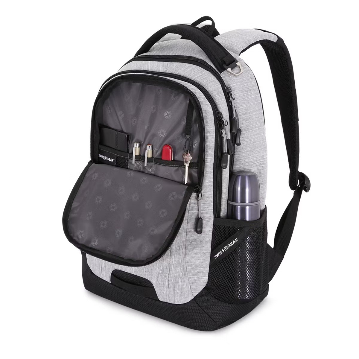 SwissGear Cecil 5505 Laptop Backpack, Light Heather Grey, 18-Inch NWT Brand New
