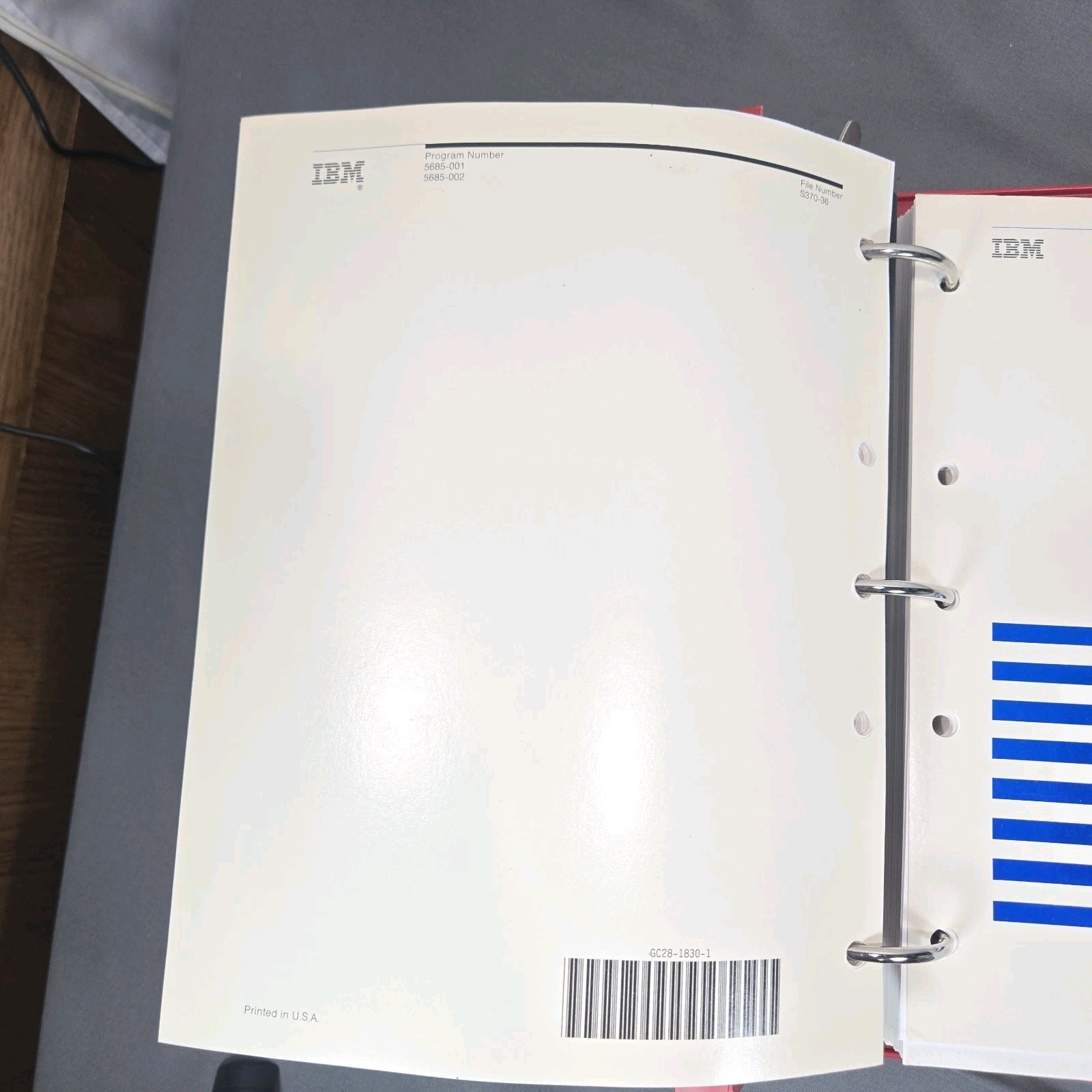 IBM MVS/ESA JCL User Guide Reference Manual Set Vintage 1989 Binder System 370