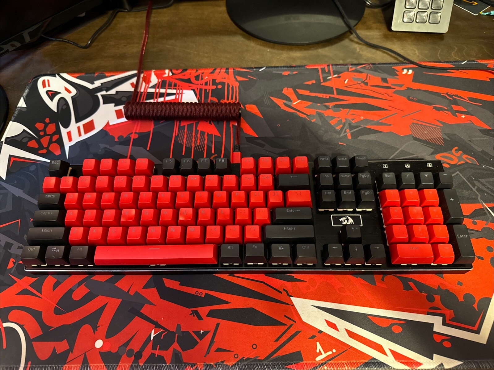 Red And Black 100% Custom Mechanical Keyboard