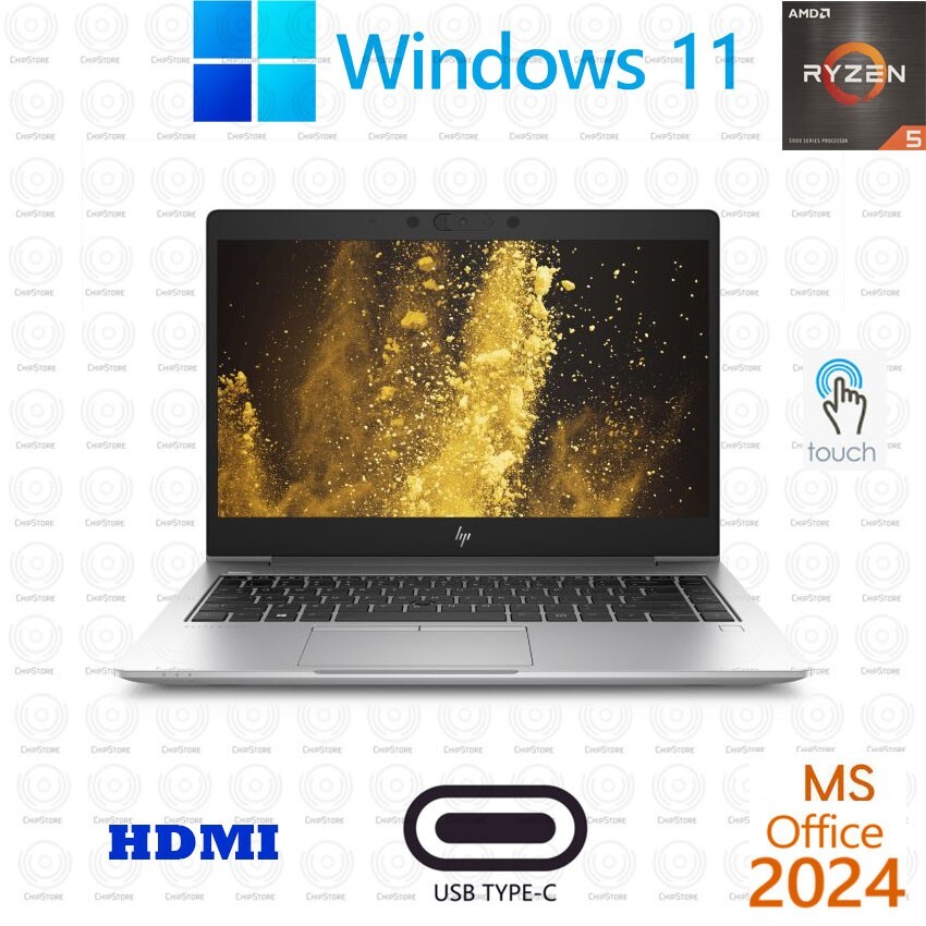 HP ELITEBOOK 745 G6 14″ TOUCH AMD Ryzen 5 16GB RAM 250GB NVME SSD Win11 Office24