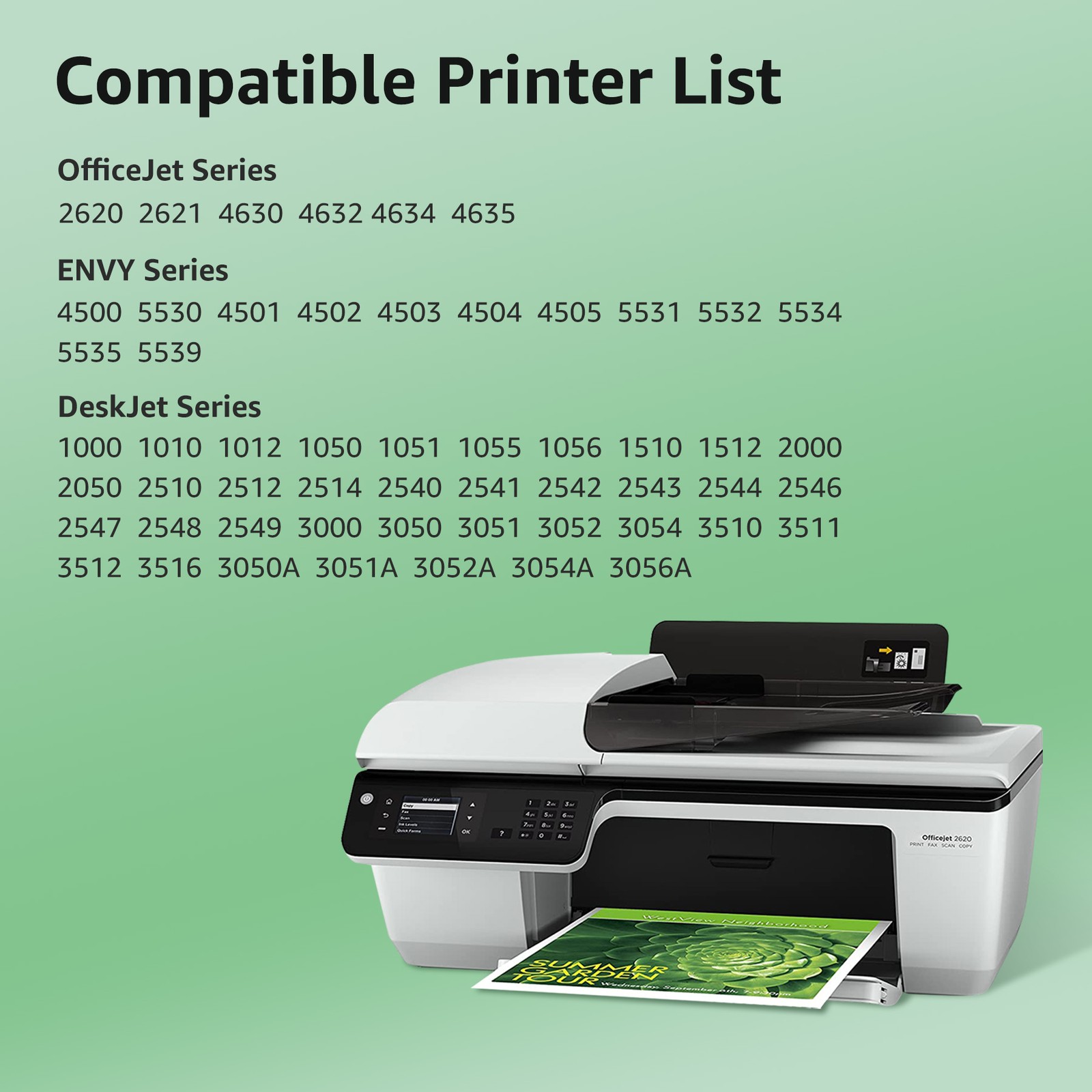 61XL Ink Cartridge Combo Pack for HP Ink 61 Works with HP Envy 4500 5530 Printer
