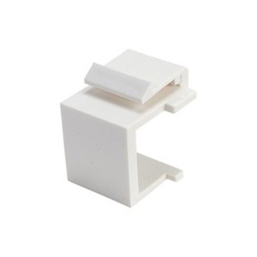 100 Pack – Keystone Blank Insert Modular Snap-In Wall Plate Cover Filler White