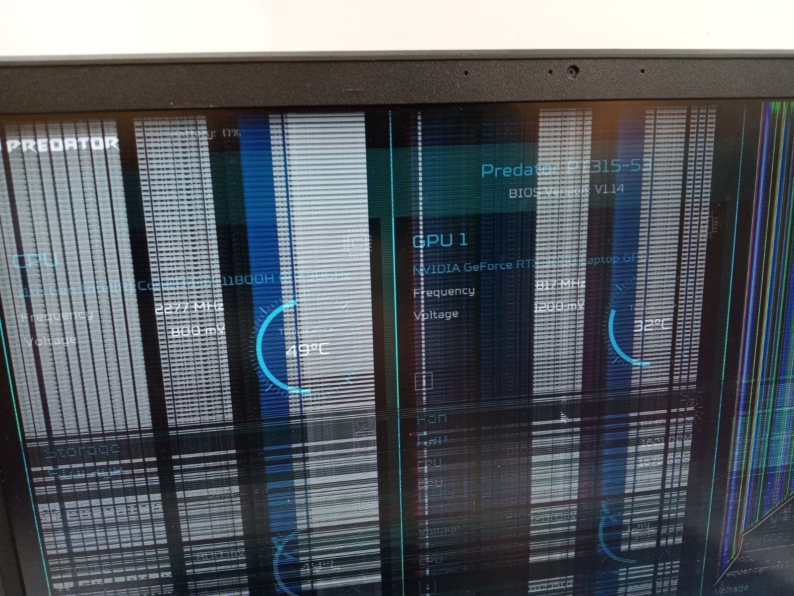 Acer Predator Triton PT315-53 15.6″ Laptop i7-11800H Nvidia RTX 3060 -CRACKED!!