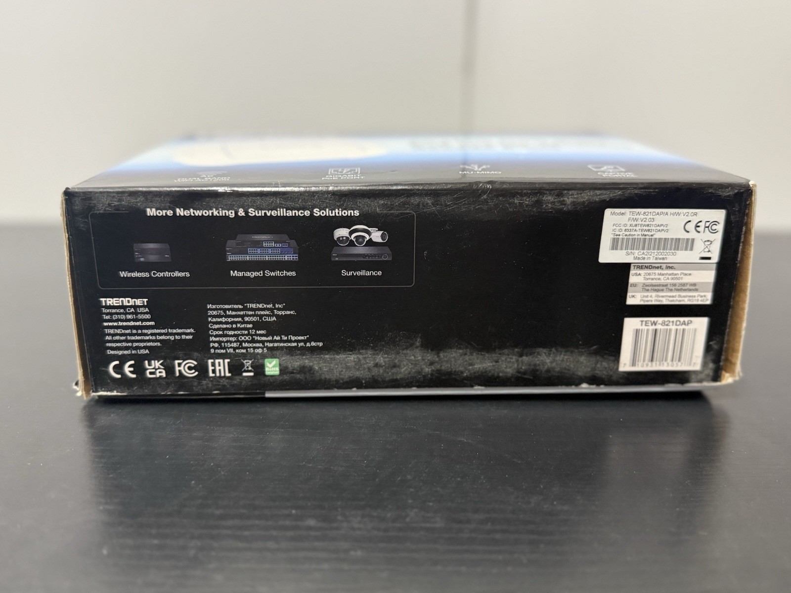 TRENDnet AC1200 Dual Band PoE Access Point, TEW-821DAP, MU-MIMO, 867 Mbps WiFi