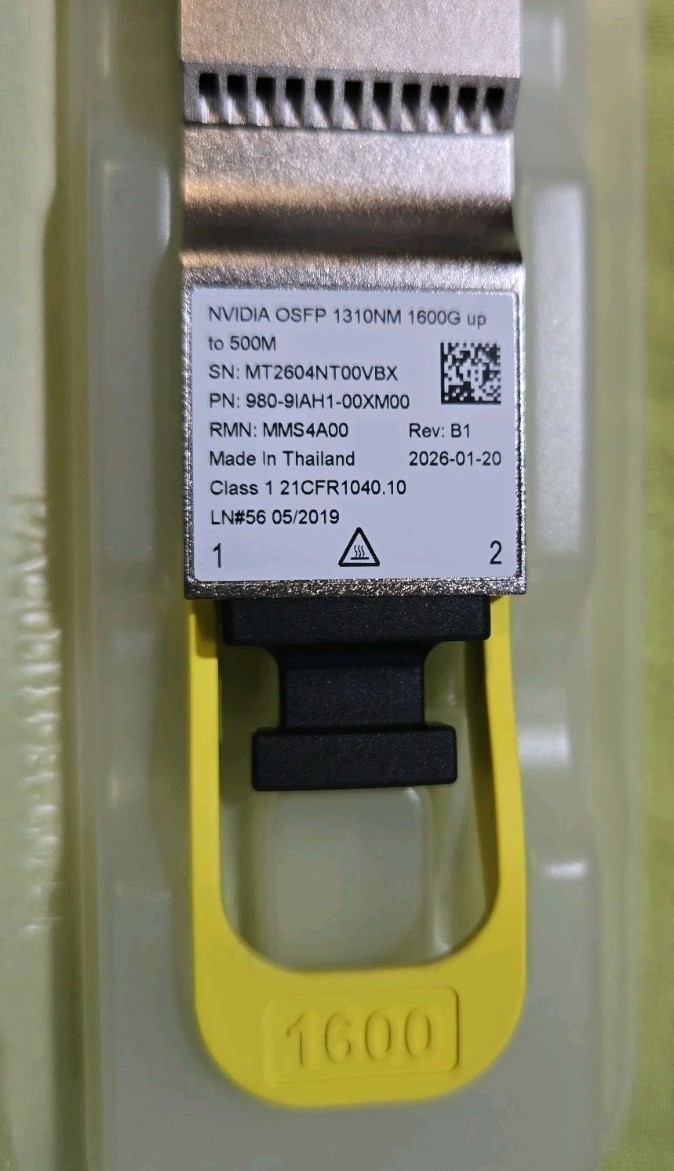 BRAND NEW NVIDIA MODEL MMS4A00 1600Gbps UP TO 500m. CLASS 1 21CFR1040. 10