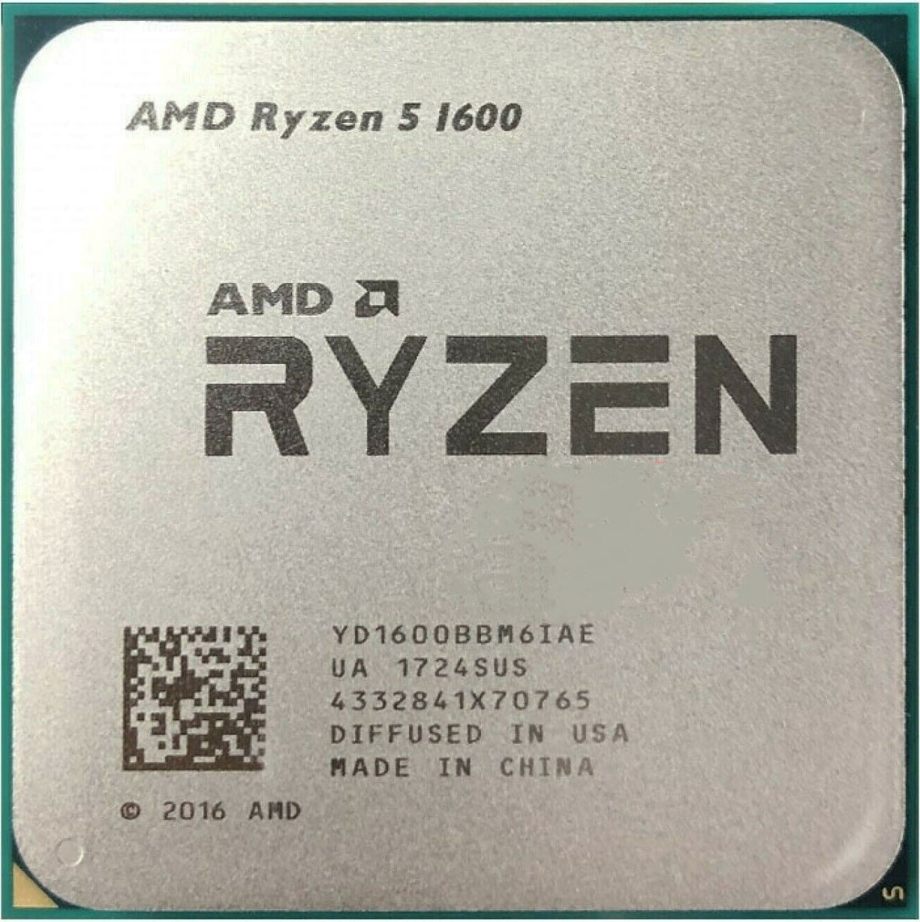 AMD Ryzen 5 1600 R5-1600 6-Core 3.2-3.6 GHz Socket AM4 65W Desktop CPU Processor