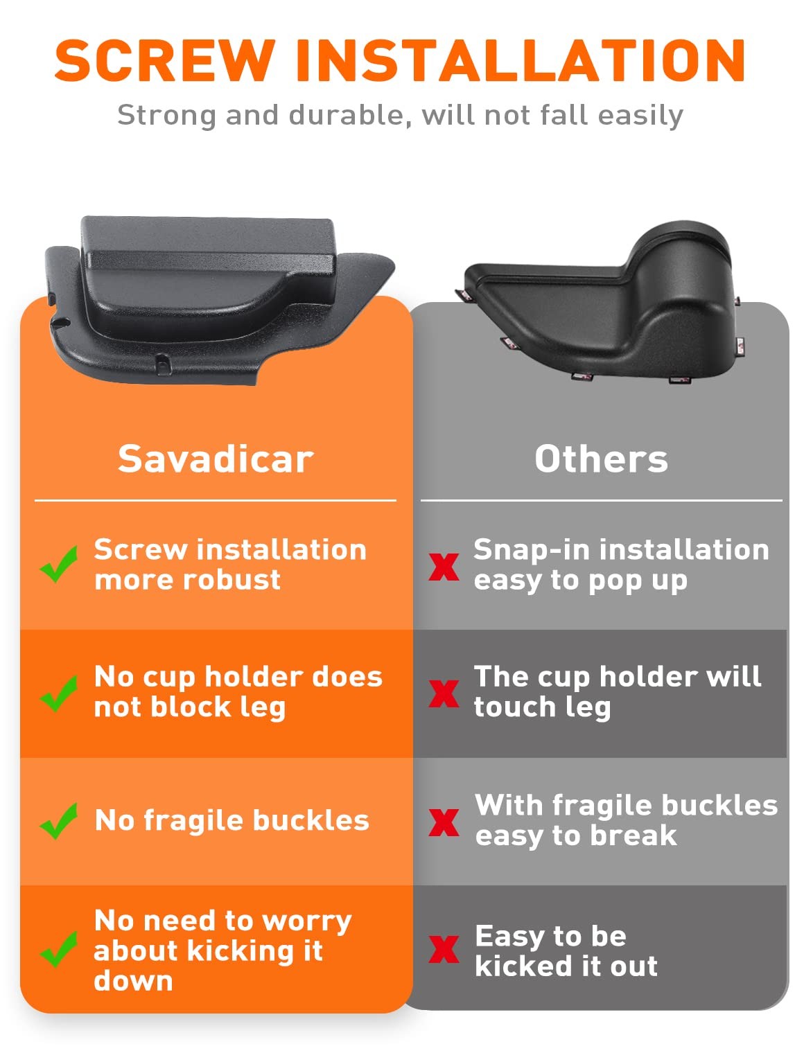 Front Door Storage Pockets for 2011-2018 Jeep Wrangler JK 2 PCS