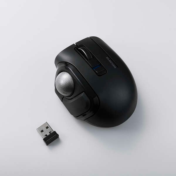 ELECOM bitra Trackball Mouse M-MT1MRSABK USB Wireless/Bluetooth 5 Buttons Japan