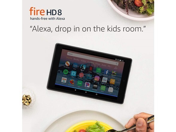 Amazon Fire HD8 Tablet w/ Alexa 8″ Display 16 GB 8th Generation 2018 Black HD 8