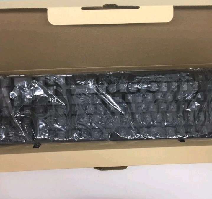 New Rii RK100+ Mixed Color LED Backlit Multimedia Gaming Keyboard