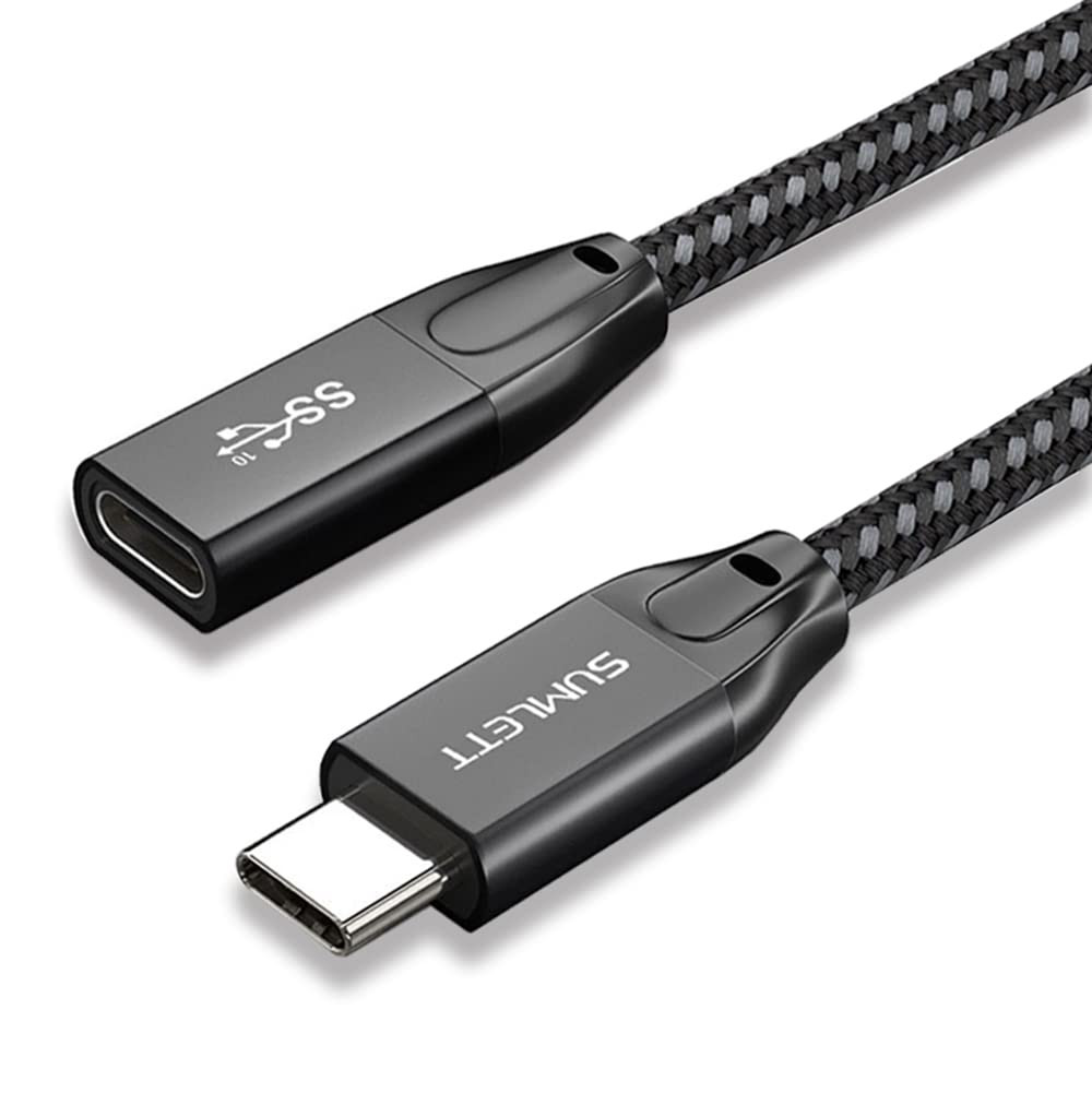 USB C Extension Cable, (2Ft/0.6M) USB 3.1 Gen 2 Type C Male to Female Extender C
