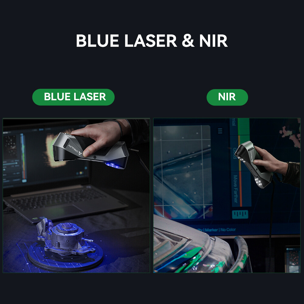 [USED] Creality Raptor 3D Scanner 5-2000mm Range 60FPS Blue NIR Consumer