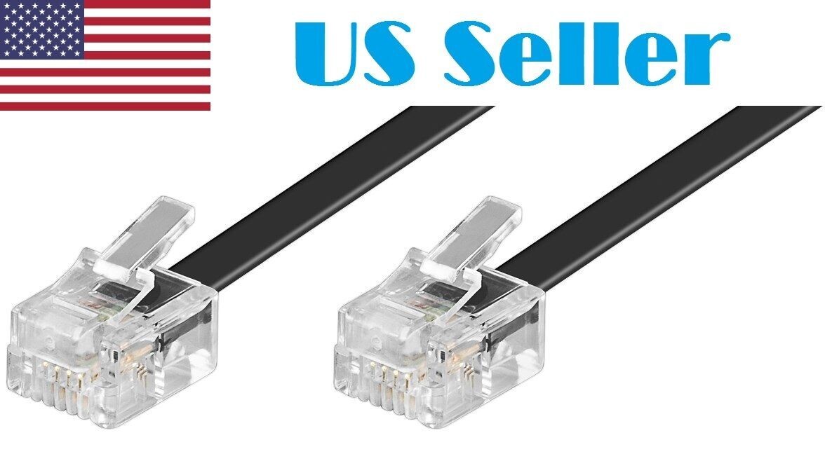 32 ft RJ25 / RJ12 Extension Cable 6 pin 6p6c Makeblock Compatible RJ-12