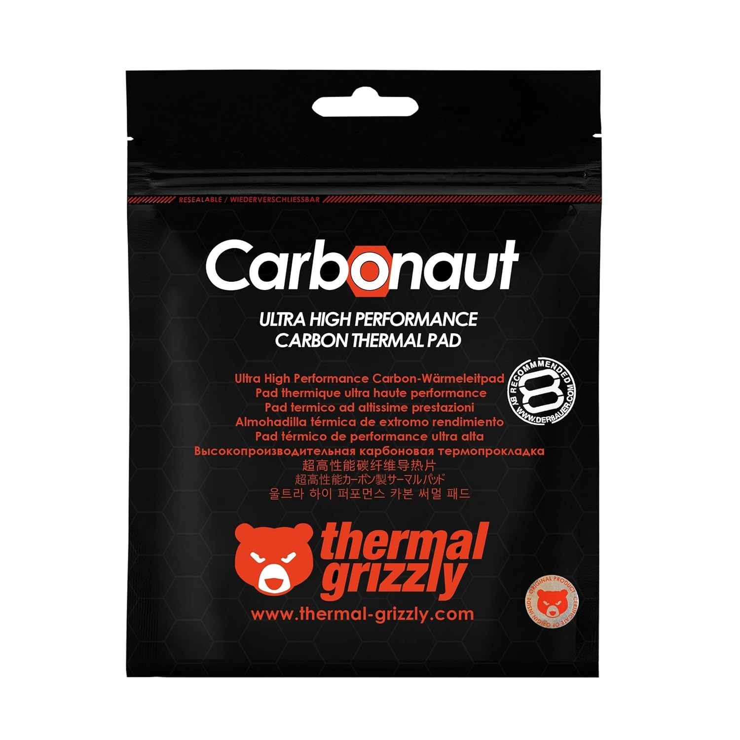 Thermal Grizzly Carbonaut Carbon Thermal Pad – 38x38x0.2mm