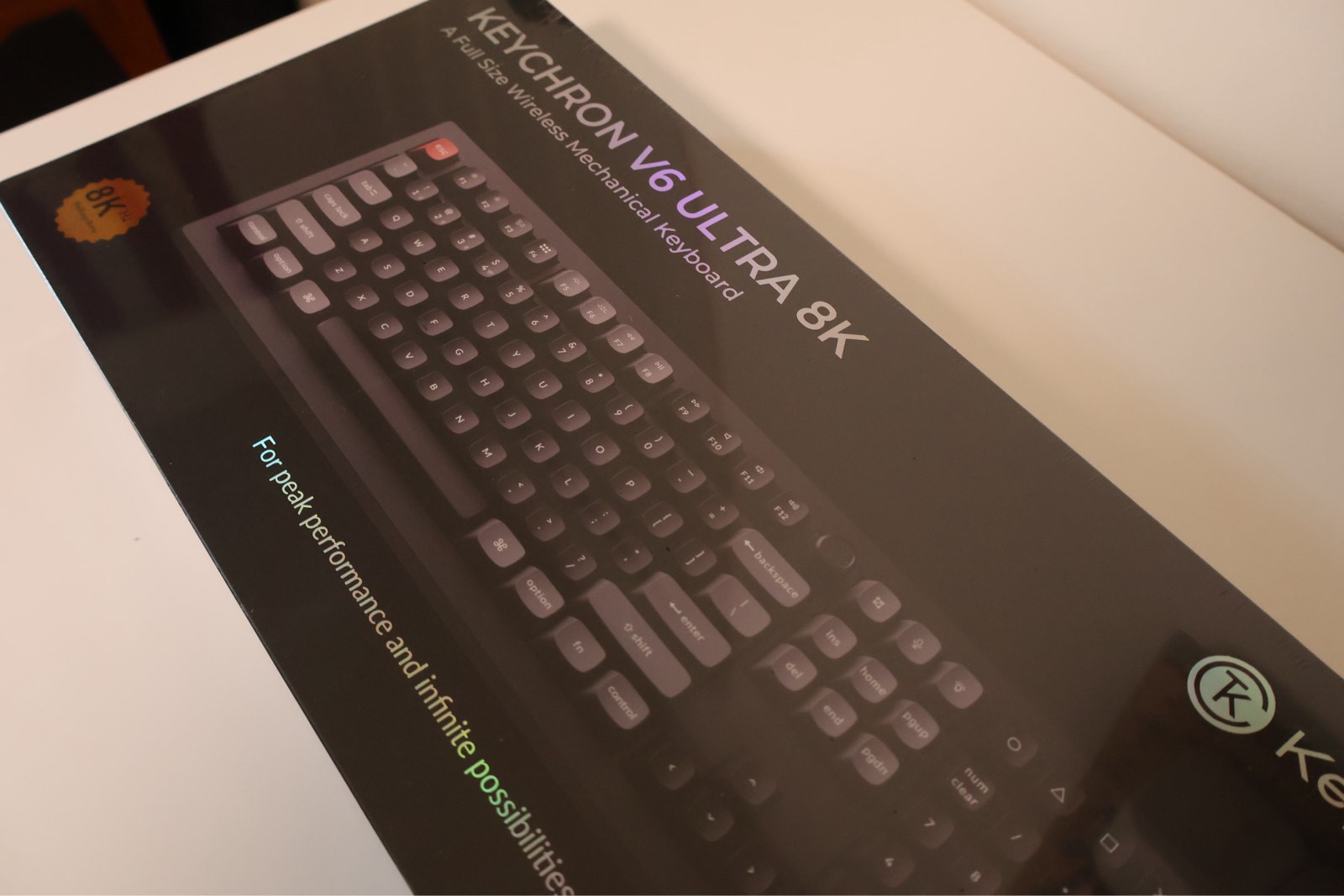 Keychron V6 Ultra 8K Wireless Mechanical Keyboard – Brown Tactile Switch