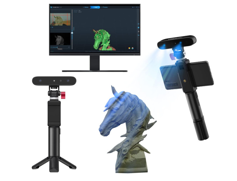 Creality CR-Scan Ferret 3D Scanner Handheld Full Color 0.1mm for Win & Android