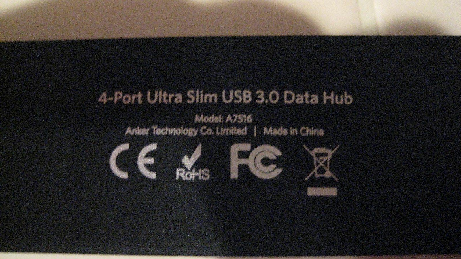 Anker 4-Port Ultra-Slim USB 3.0 Data Hub Model A7516